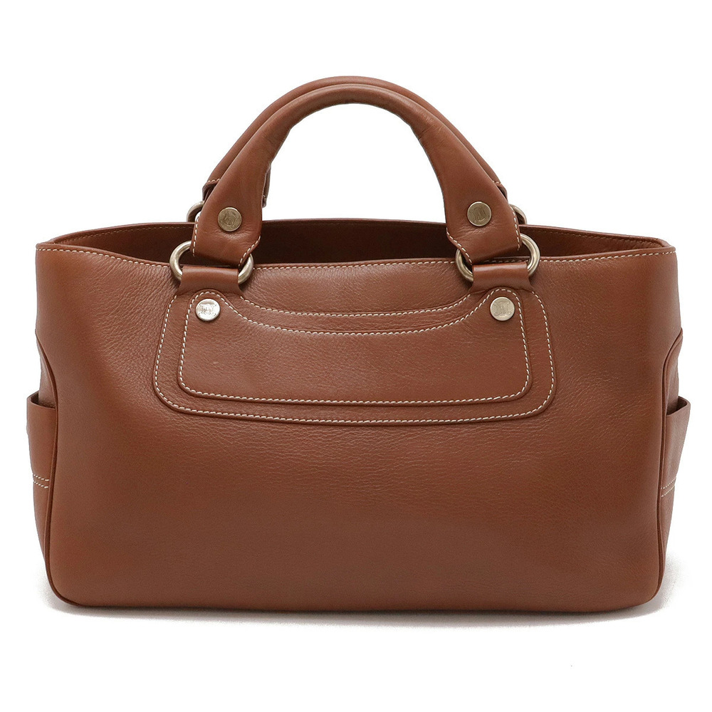 Celine Boogie Bag Handbag Leather Brown